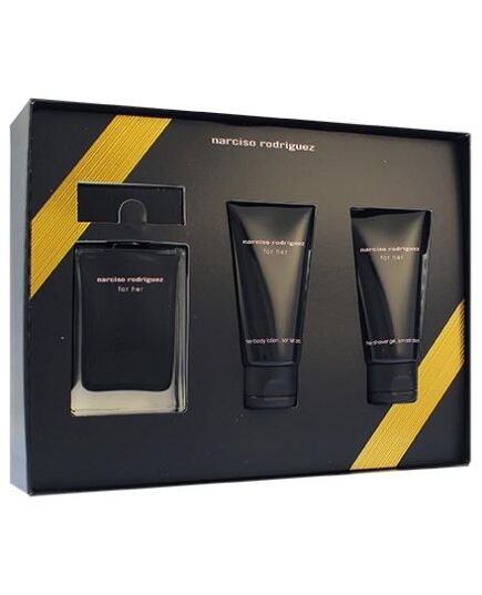 NARCISO RODRIGUEZ FOR HER DÁRKOVÁ SADA PRO ŽENY TOALETNÍ VODA 50 ML + TĚLOVÉ MLÉKO 50 ML + SPRCHOVÝ GEL 50 ML