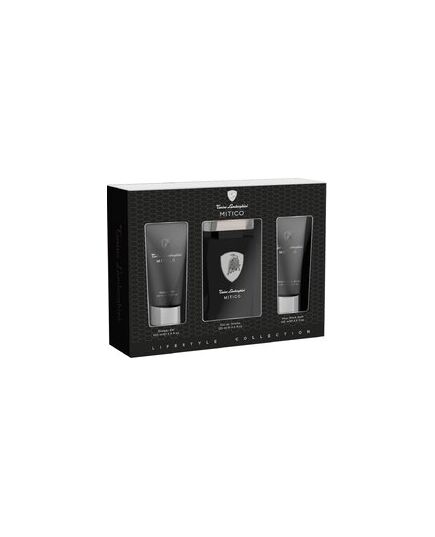 LAMBORGHINI MITICO GIFT SET EDT 125 ML, SHOWER GEL 100 ML AND AFTER SHAVE BALSAM (AFTER SHAVE BALM) 100 ML