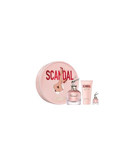 JEAN PAUL GAULTIER SCANDAL GIFT SET EDP 80 ML, BODY LOTION 75 ML AND MINIATURE EDP 6 ML