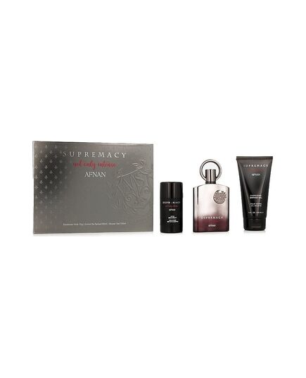 AFNAN SUPREMACY NOT ONLY INTENSE EXTRAIT DE PARFUM GIFT SET 100 ML, SHOWER GEL 150 ML AND DEODORANT STICK 75G