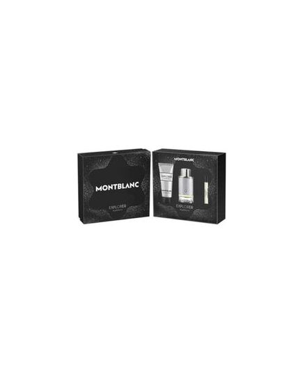 MONT BLANC EXPLORER PLATINUM GIFT SET EDP 100 ML, SHOWER GEL 100 ML AND MINIATURE EDT 7.5 ML