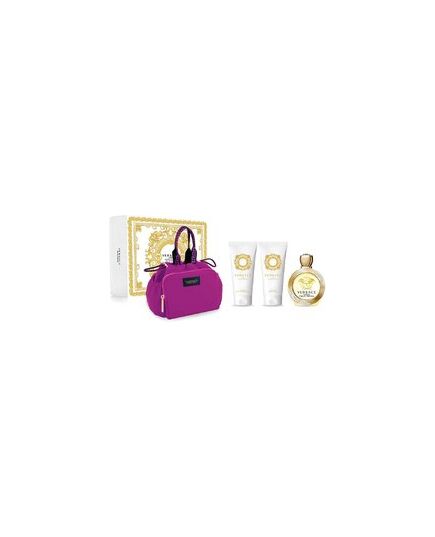 VERSACE EROS POUR FEMME GIFT SET EDT 100 ML, BODY LOTION 100 ML, SHOWER GEL 100 ML AND BAG