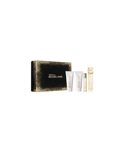MICHAEL KORS SEXY AMBER GIFT SET EDP 100 ML, SHOWER GEL 100 ML, BODY LOTION 100 ML AND MINIATURE EDP 10 ML