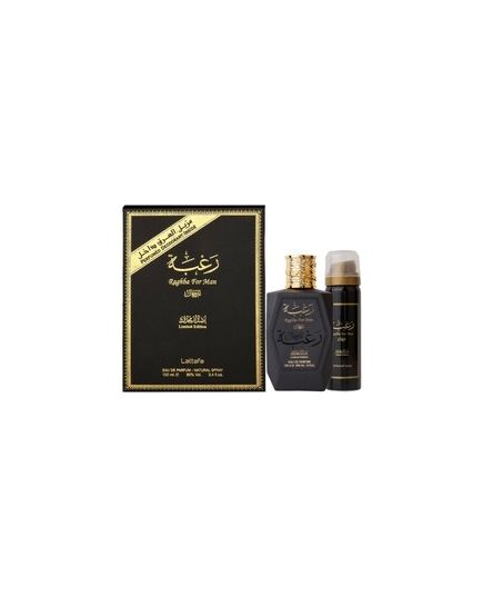 LATTAFA RAGHBA FOR MEN GIFT SET EDP 100 ML AND DEOSPRAY 50 ML