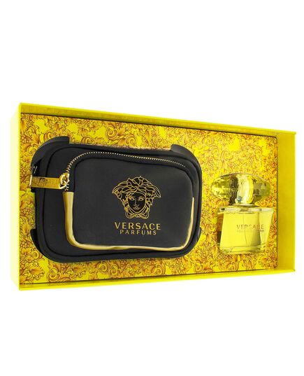 VERSACE YELLOW DIAMOND DÁRKOVÁ SADA PRO ŽENY TOALETNÍ VODA 90 ML + TĚLOVÉ MLÉKO 100 ML + SPRCHOVÝ GEL 100 ML + KOSMETICKÁ TAŠKA