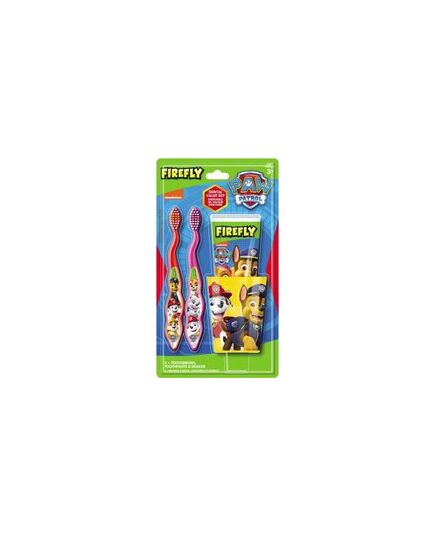 FRAGRANCES FOR CHILDREN FIREFLY PAW PATROL DENTAL SET SOFT (RED AND PINK)