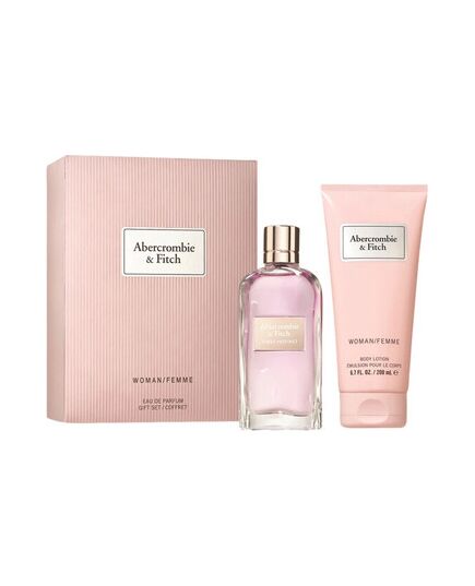 ABERCROMBIE & FITCH FIRST INSTINCT FOR HER DÁRKOVÁ SADA EDP 100 ML A TĚLOVÉ MLÉKO 200 ML