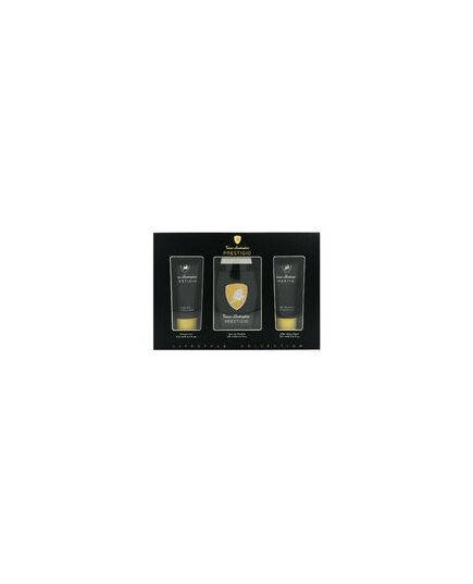 LAMBORGHINI PRESTIGIO GIFT SET EDT 125 ML, SHOWER GEL 100 ML AND AFTER SHAVE BALSAM (AFTER SHAVE BALM) 100 ML