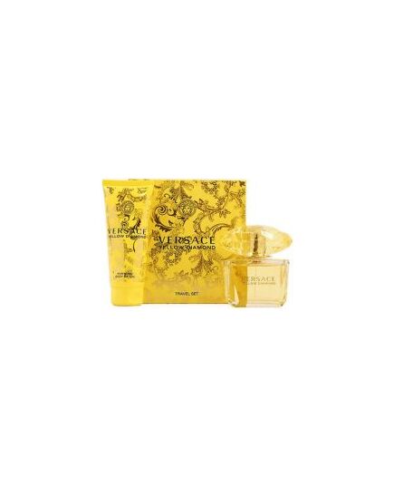 VERSACE YELLOW DIAMOND GIFT SET EDT AND 90 ML BODY LOTION 100 ML YELLOW DIAMOND
