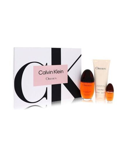 CALVIN KLEIN OBSESSION GIFT SET EDP 100 ML BODY LOTION 200 ML OBSESSION AND EXCLUSIVE MINIPARF