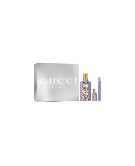 GUCCI FLORA GORGEOUS MAGNOLIA GIFT SET EDP 100 ML, MINIATURE EDP 10 ML AND MINIATURE EDP 5 ML