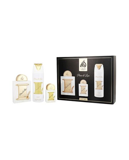 LATTAFA PEACE & LOVE DÁRKOVÁ SADA EDP 100 ML, EDP 20 ML A DEOSPRAY