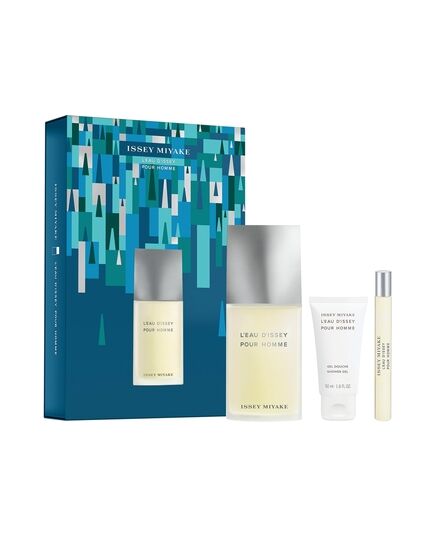 ISSEY MIYAKE L´EAU D´ISSEY POUR HOMME DÁRKOVÁ SADA EDT 125 ML, MINIATURKA EDT 10 ML A SPRCHOVÝ GEL 50 ML