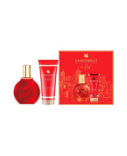 GLORIA VANDERBILT VANDERBILT IN RED DÁRKOVÁ SADA EDT 100 ML A TĚLOVÉ MLÉKO 100 ML