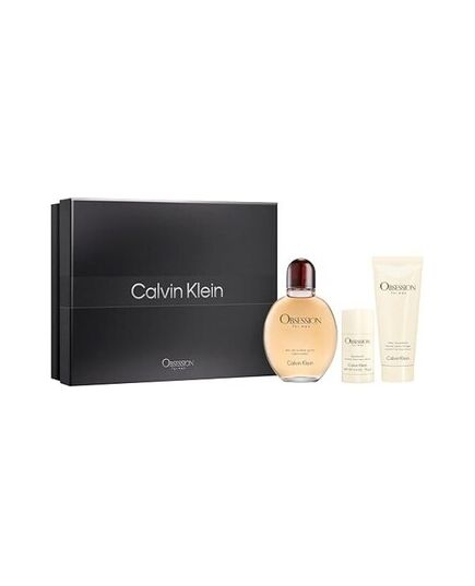 CALVIN KLEIN OBSESSION FOR MEN DÁRKOVÁ SADA EDT 125 ML, AFTER SHAVE ( VODA PO HOLENÍ ) 100 ML A DEOSTICK 75 G