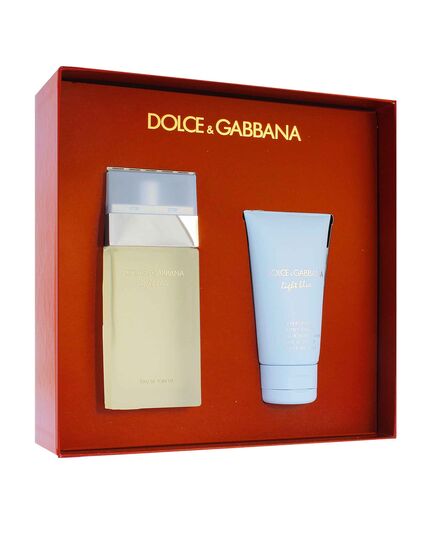 DOLCE & GABBANA LIGHT BLUE SET W (EDT 50ML + BODY CREAM 50ML)