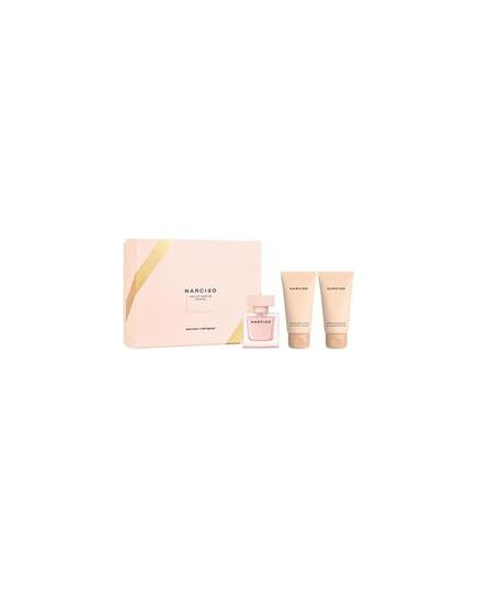 NARCISO RODRIGUEZ NARCISO EAU DE PARFUM CRISTAL GIFT SET EDP 50 ML, BODY LOTION 50 ML AND SHOWER GEL 50 ML