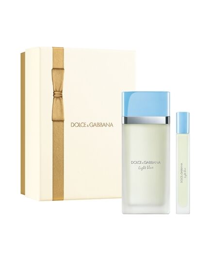 DOLCE GABBANA LIGHT BLUE EAU DE TOILETTE NEW DÁRKOVÁ SADA EDT 100 ML A MINIATURKA EDT 10 ML
