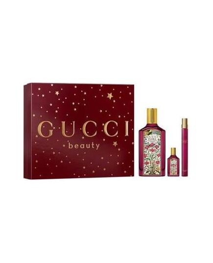 GUCCI FLORA GORGEOUS GARDENIA INTENSE DÁRKOVÁ SADA EDP 100 ML, MINIATURKA EDP 10 ML A MINIATURKA EDP 5 ML