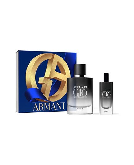 GIORGIO ARMANI ACQUA DI GIO POUR HOMME PARFUM DÁRKOVÁ SADA PARFUM 75 ML A MINIATURKA PARFUM 15 ML
