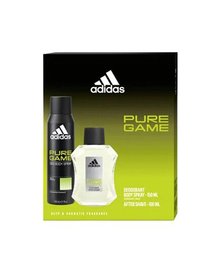 ADIDAS PURE GAME DÁRKOVÁ SADA VODA PO HOLENÍ 100 ML A DEOSPRAY 150 ML