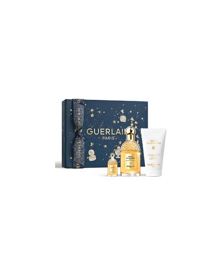 GUERLAIN AQUA ALLEGORIA FORTE MANDARINE BASILIC GIFT SET EDP 75ML, BODY LOTION 75ML AND MINIATURE EDP 7.5ML