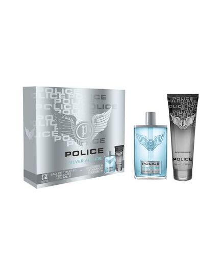 POLICE SILVER ALLURE DÁRKOVÁ SADA EDT 100 ML A SPRCHOVÝ GEL 100 ML