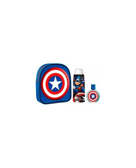 FRAGRANCES FOR CHILDREN CAPTAIN AMERICA GIFT SET EDT 50 ML, BACKPACK AND SHOWER GEL 300 ML