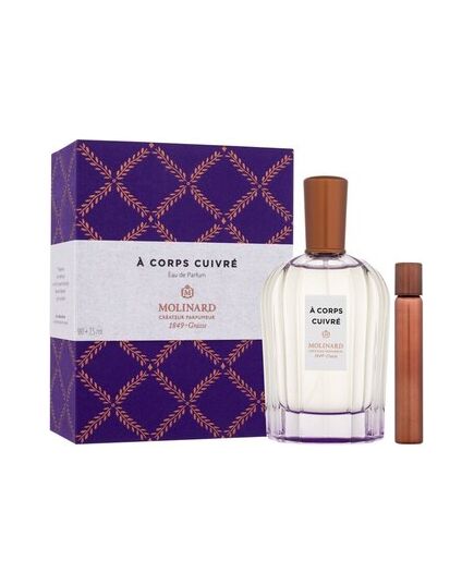 MOLINARD LA COLLECTION PRIVÉE A CORPS CUIVRE DÁRKOVÁ SADA EDP 90 ML A DEODORANT ROLL-ON 7,5 ML