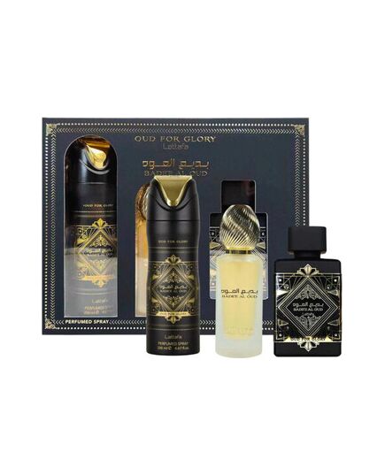 LATTAFA BADE'E AL OUD FOR GLORY DÁRKOVÁ SADA EDP 100 ML, DEOSPRAY 200 ML A VLASOVÁ MLHA 50 ML