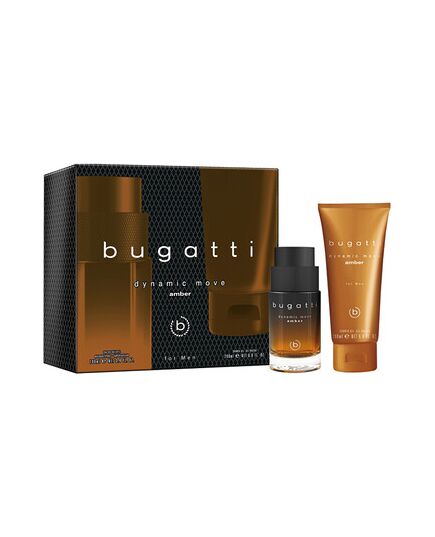 BUGATTI DYNAMIC MOVE AMBER DÁRKOVÁ SADA EDT 100 ML A SPRCHOVÝ GEL 200 ML