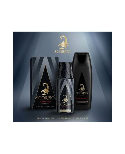 SCORPIO VERTIGO DÁRKOVÁ SADA EDT 75 ML, SPRCHOVÝ GEL 250 ML A DEOSPRAY 150 ML