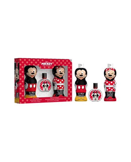 FRAGRANCES FOR CHILDREN MICKEY MOUSE & MINNIE DÁRKOVÁ SADA EDT 50 ML, SPRCHOVÝ GEL MINNIE 400 ML A SPRCHOVÝ GEL MICKEY MOUSE 400 ML