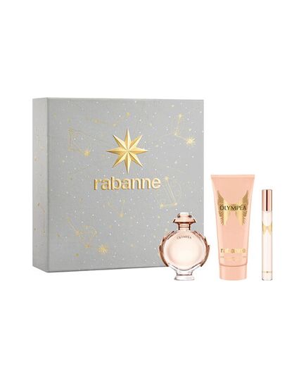 PACO RABANNE OLYMPEA DÁRKOVÁ SADA EDP 50 ML, TĚLOVÉ MLÉKO 100 ML A MINIATURKA EDP 10 ML
