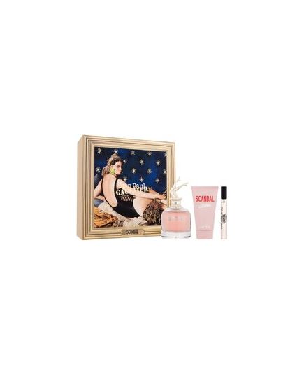 JEAN PAUL GAULTIER SCANDAL GIFT SET EDP 80 ML, BODY LOTION 75 ML AND MINIATURE EDP 10 ML