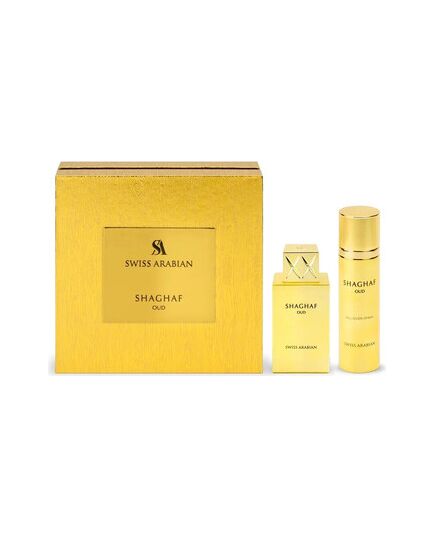 SWISS ARABIAN SHAGHAF OUD DÁRKOVÁ SADA EDP 75 ML A TĚLOVÝ SPREJ 75 ML