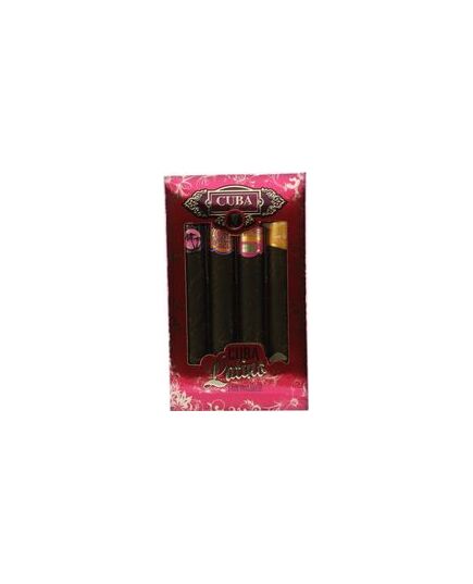 CUBA LATINO FOR WOMEN GIFT SET CUBA CACTUS EDT 35 ML, CUBA CARNAVAL EDT 35 ML, CUBA COPACABANA EDT 35 ML, CUBA MAYA EDT 35 ML