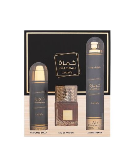 LATTAFA KHAMRAH DÁRKOVÁ SADA EDP 100 ML, DEOSPRAY 200 ML A BYTOVÁ VŮNĚ 300 ML