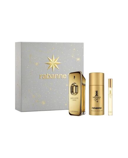 PACO RABANNE MILLION GOLD DÁRKOVÁ SADA EDP 100 ML, DEOSPRAY 150 ML A MINIATURKA EDP 10 ML