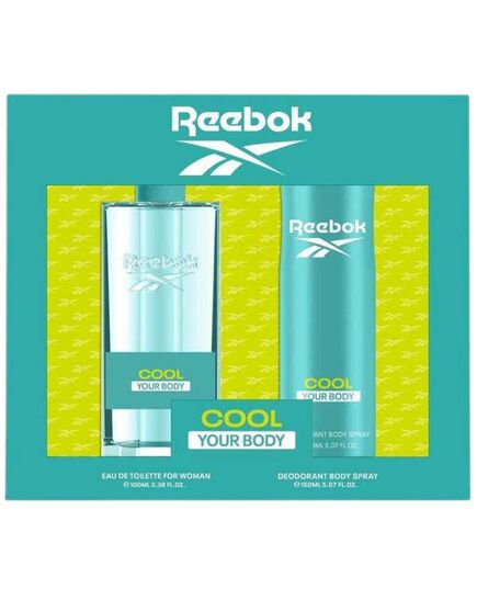 REEBOK COOL YOUR BODY FOR WOMEN GIFT SET EDT 100 ML AND DEOSPRAY 150 ML
