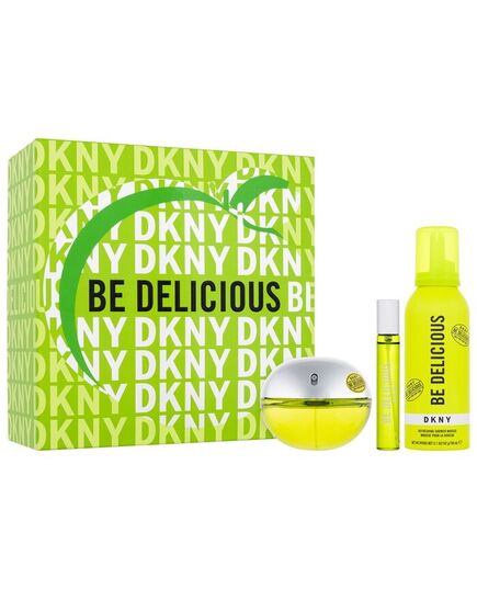 DKNY BE DELICIOUS GIFT SET EDP 100 ML, MINIATURE EDP 15 ML AND SHOWER FOAM 150 ML