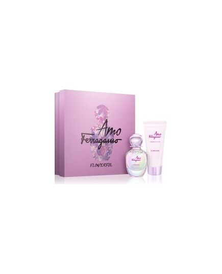 SALVATORE FERRAGAMO AMO FERRAGAMO FLOWERFUL SET EDT 50 ML + BODY LOTION 100 ML