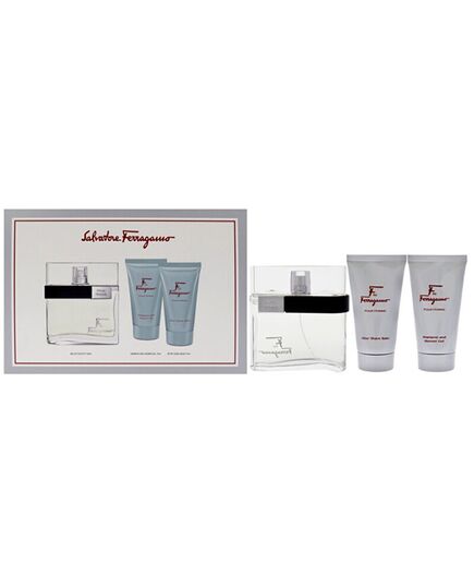 SALVATORE FERRAGAMO F BY FERRAGAMO POUR HOMME GIFT SET EDT 100 ML, SHOWER GEL 75 ML A BALZÁM PO HOLENÍ 75 ML