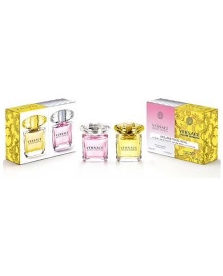 VERSACE EXCLUSIVE TRAVEL RETAIL GIFT SET BRIGHT CRYSTAL EDT 30 ML A YELLOW DIAMOND EDT 30 ML