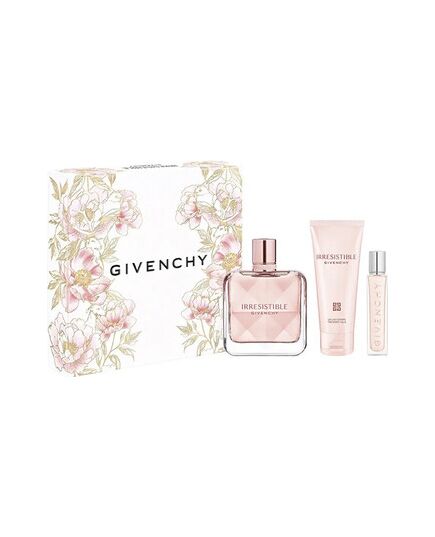 GIVENCHY IRRÉSISTIBLE GIVENCHY GIFT SET EDP 80 ML, TĚLOVÉ MLÉKO 75 ML A MINIATURE EDP 12,5 ML