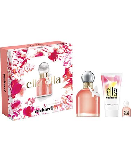 CACHAREL ELLA ELLA DÁRKOVÁ SADA EDP 100 ML, TĚLOVÉ MLÉKO 50 ML A MINIATURKA EDP 5 ML