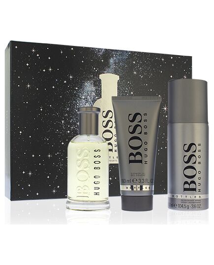 HUGO BOSS BOSS BOTTLED EAU DE TOILETTE FOR MEN 100 ML + SPRCHOVÝ GEL 100 ML + DEOSPRAY 150 ML GIFT SET