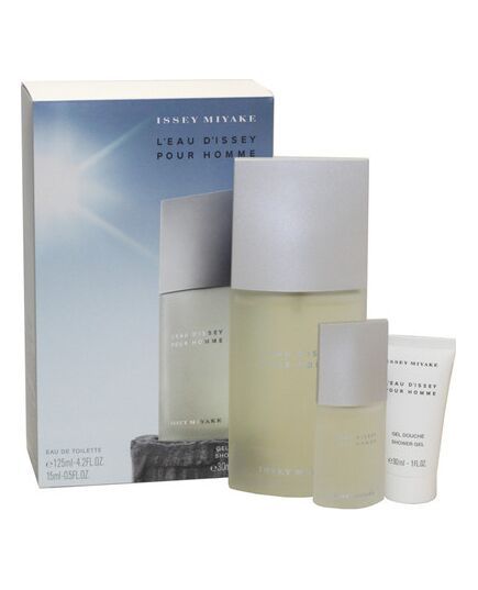 ISSEY MIYAKE L'EAU D'ISSEY POUR HOMME GIFT SET 125 ML EDT, L'EAU D'ISSEY POUR HOMME EDT 15 ML SHOWER GEL AND L'EAU D'ISSEY POUR HOMME 30 ML