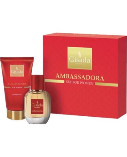 GISADA AMBASSADORA FOR WOMEN DÁRKOVÁ SADA EDP 50 ML A SPRCHOVÝ GEL 100 ML