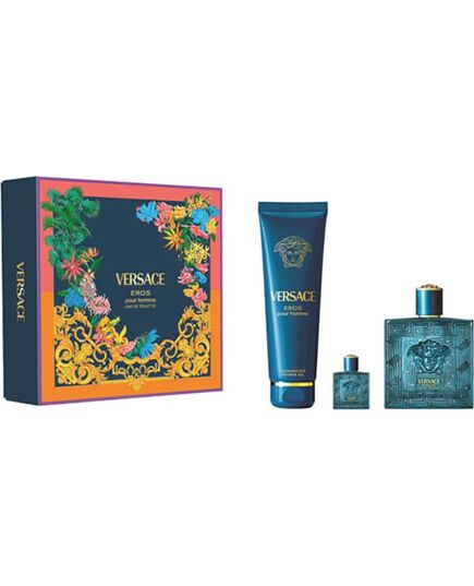 VERSACE EROS DÁRKOVÁ SADA EDT 100 ML, SPRCHOVÝ GEL 150 ML A MINIATURKA EDT 5 ML
